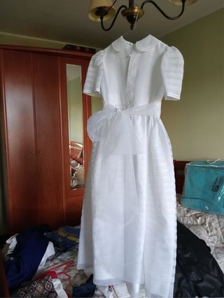 Vestido de Comunión Ivón Blanco de niña