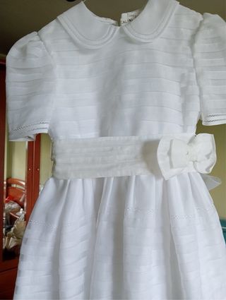 Vestido de Comunión Ivón Blanco de niña
