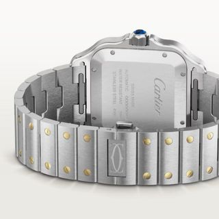 Cartier Santos XL Acero y Oro Esfera Antracita