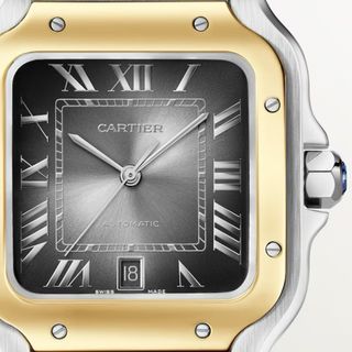 Cartier Santos XL Acero y Oro Esfera Antracita