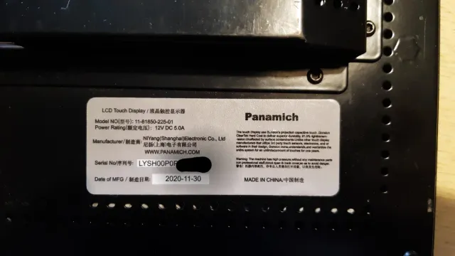 Monitor LCD Touch Panamich 18,5