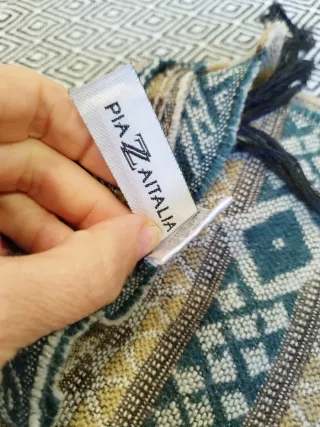 Sciarpa ampia fantasia geometrica