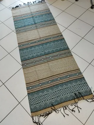 Sciarpa ampia fantasia geometrica