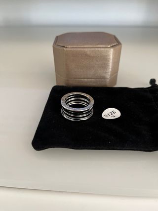Anillo inspiración Bulgari Acero Talla 9