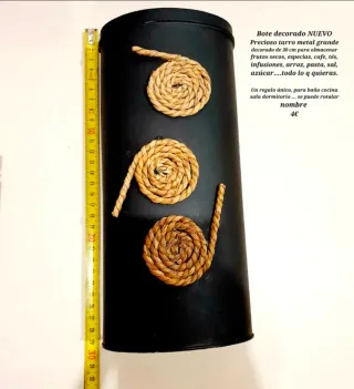 Vaso decorativo nero e marrone