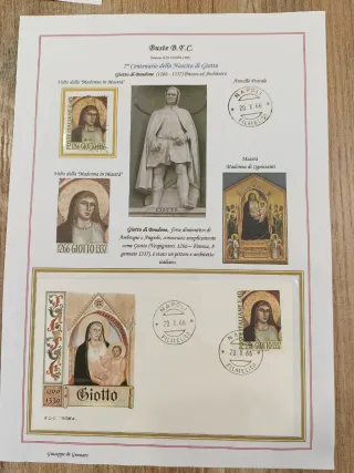 Collezione francobolli e FDC Giotto 1966