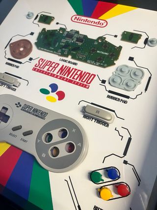 Cuadro Despiece Mando Super Nintendo