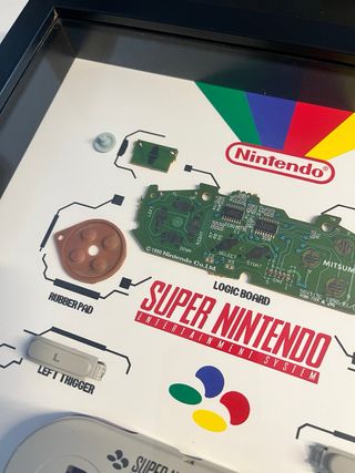 Cuadro Despiece Mando Super Nintendo