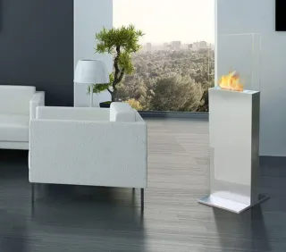 Estufa Bioetanol PURLINE Clio Plata