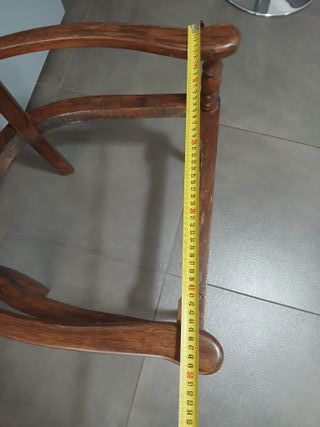 Antica Poltrona Sedia Legno Epoca Vintage