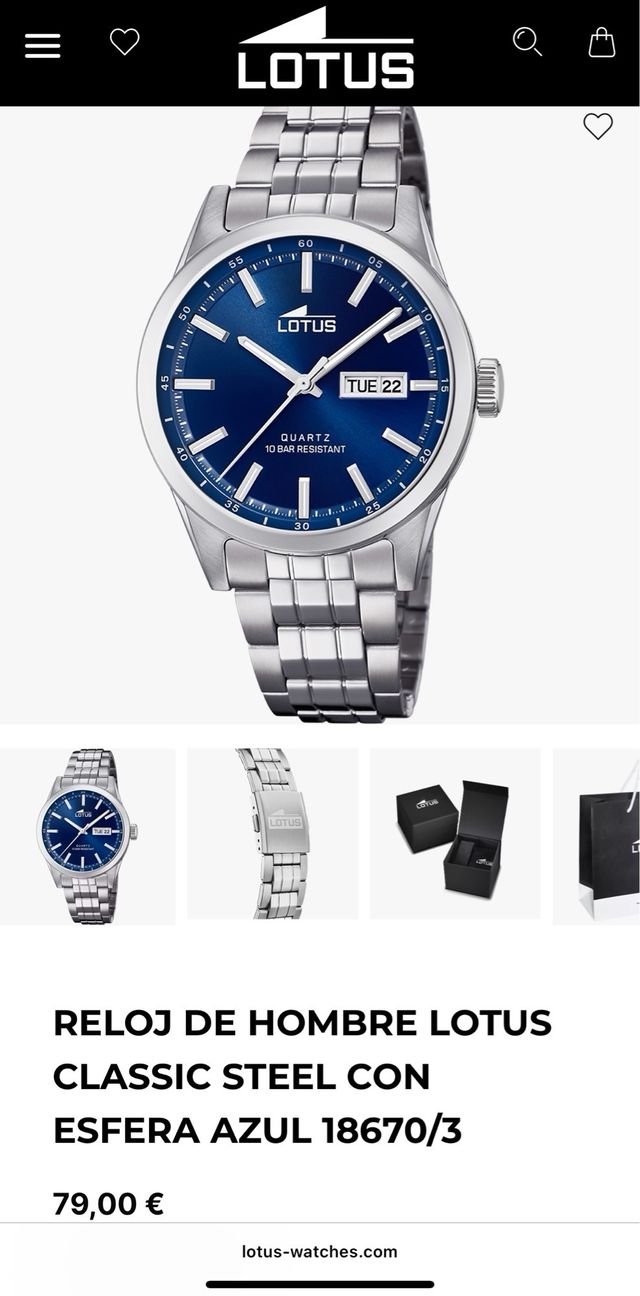 Reloj Lotus 18670/3 Nuevo