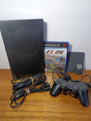 Consola PS2 Fat Negra Completa
