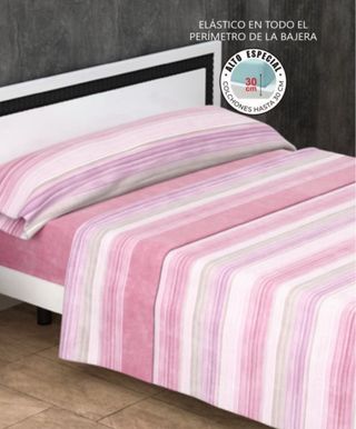 Juego Sábanas Coralina Calma Rosa