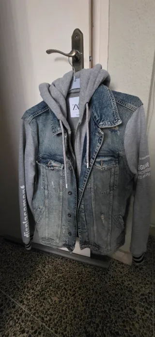 Chaqueta Zara Hombre Azul/Gris
