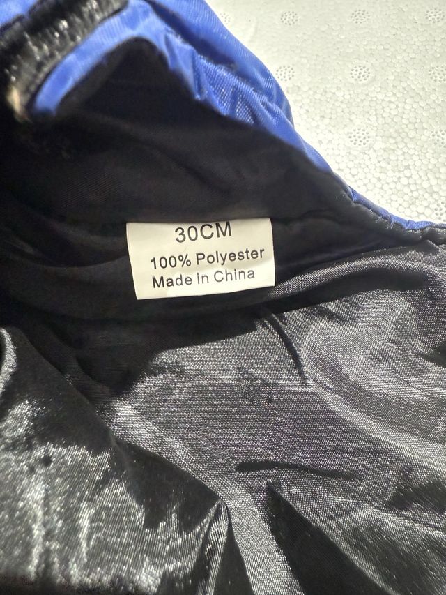 Chubasquero Perro Ribecan Talla M Azul(30cm)