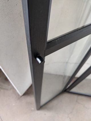 Puerta Oxberg Negra Todo Vidrio 40x 192