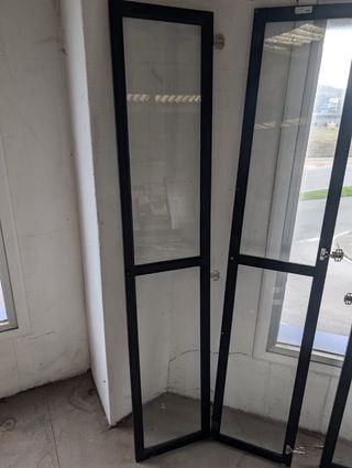 Puerta Oxberg Negra Todo Vidrio 40x 192