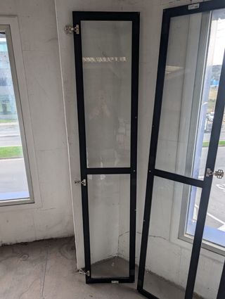 Puerta Oxberg Negra Todo Vidrio 40x 192