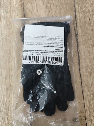 Guantes Negros Unisex Antideslizantes | Talla XL