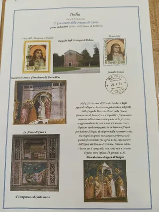 Collezione francobolli e FDC Giotto 1966