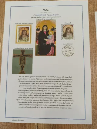 Collezione francobolli e FDC Giotto 1966