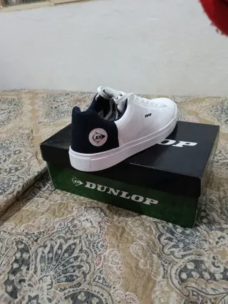 Zapatillas Dunlop Hombre Blancas y Azules
