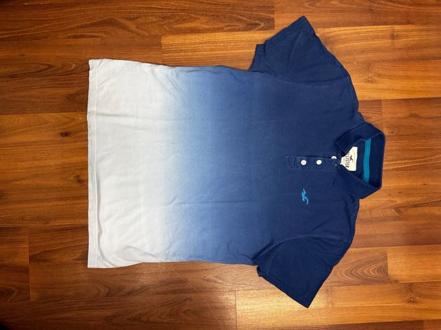 Polo Hollister Degradado Azul y Blanco