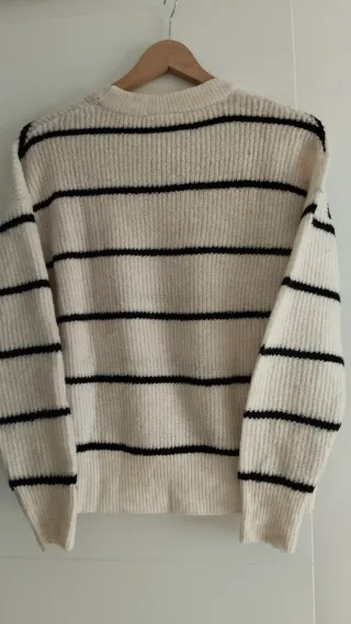 Jersey Tiffosi rayas blanco y negro talla S