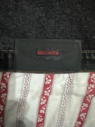 Chaqueta tejana Harley Davidson Negra