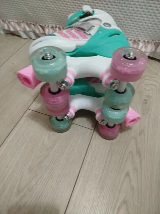 Patines Infantiles Sawyer Rosa y Blanco