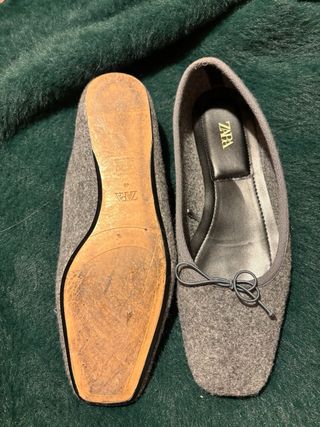 Bailarinas Zara Grises
