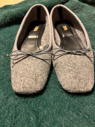 Bailarinas Zara Grises