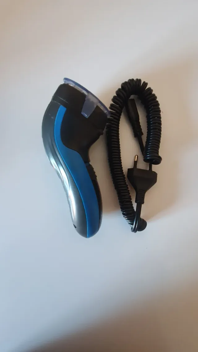 Máquina de afeitar Philips azul y negra