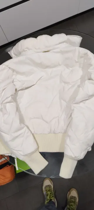 Bomber blanca acolchada