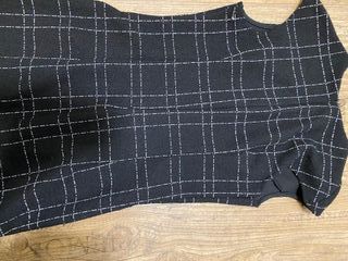 Vestido cuadros negro talla M