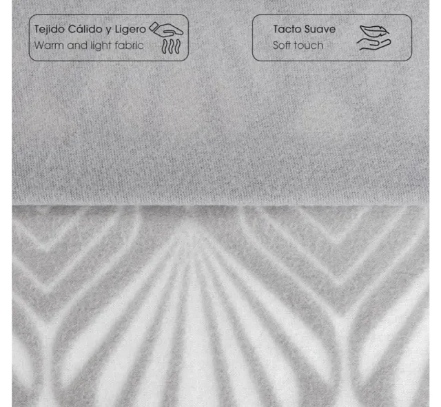 Juego Sábanas Pirineo Gris y Blanco