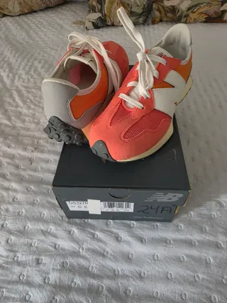 Zapatillas New Balance Naranja y Rosa Talla 38.5