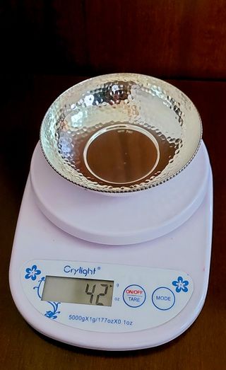 Ciotola Argento 800 lavorato a mano