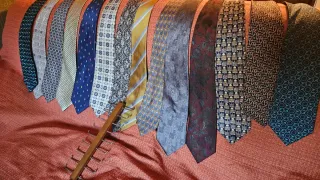 LOTE VINTAGE (38) Corbatas de Seda Alta Calidad.