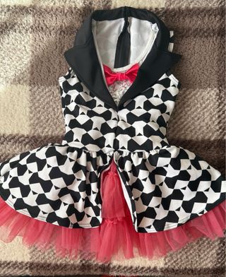 Vestido fiesta niña 4-5 años, cuadros y tul rosa