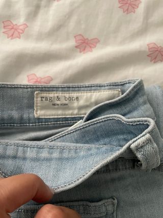 Rag & Bone Jeans Azules Desgastados Skinny