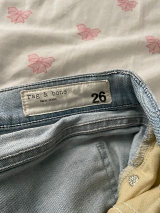 Rag & Bone Jeans Azules Desgastados Skinny