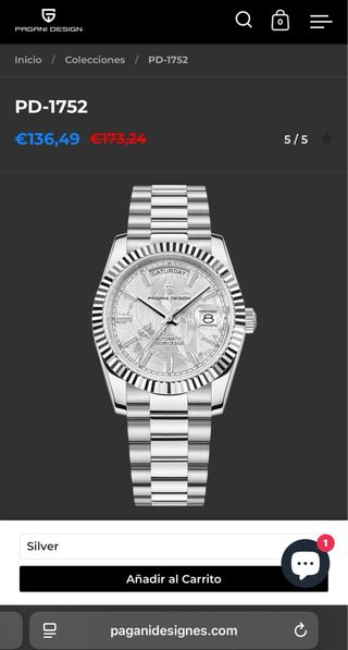 Reloj Pagani Design PD-1752 Nuevo