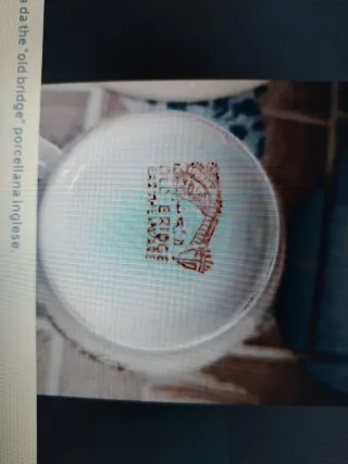 Tazze da tè Old Bridge porcellana inglese