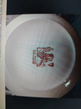 Tazze da tè Old Bridge porcellana inglese