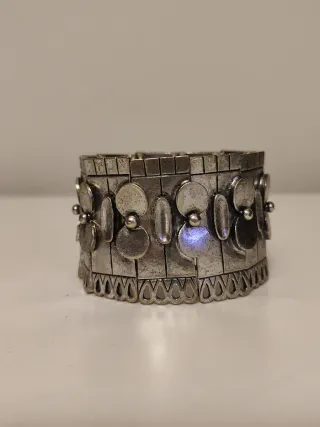 Brazalete vintage plateado