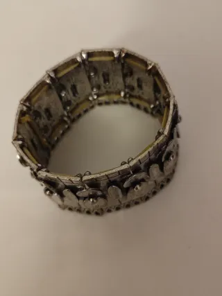 Brazalete vintage plateado