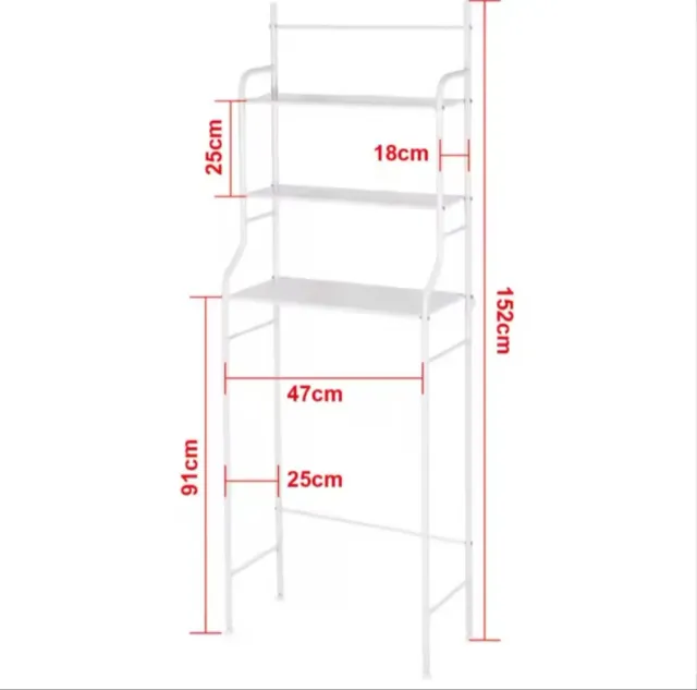 Estantería Baño Metálica Blanca