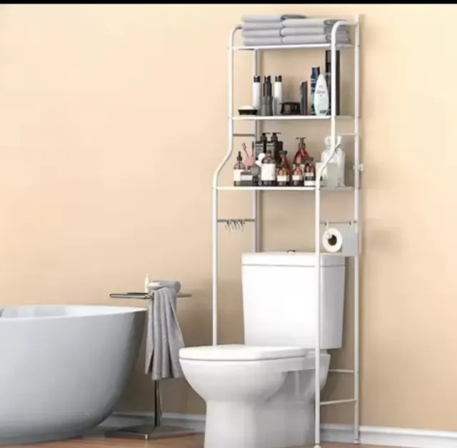 Estantería Baño Metálica Blanca