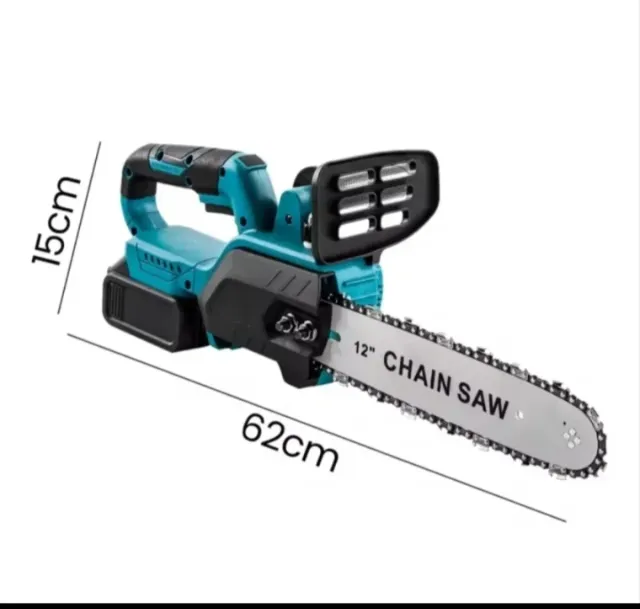 Motosserra Recarrregável de 12 Polegadas (2 Baterias)